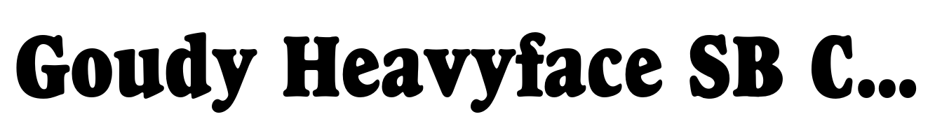 Goudy Heavyface SB Condensed